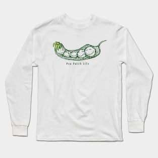 Pea Patch Life Allotment Community Gardeners Gardening Pea Pod Long Sleeve T-Shirt